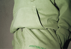 "Destruction Of Reality" Trap Fashion Olive Sweatsuit Set