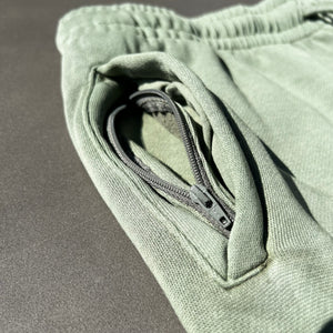 'Destruction Of Reality" Trap Fashion Olive Sweatpants