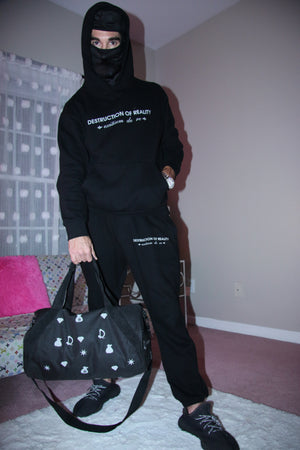 "Destruction Of Reality" Trap Fashion Black Out Sweatsuit Set