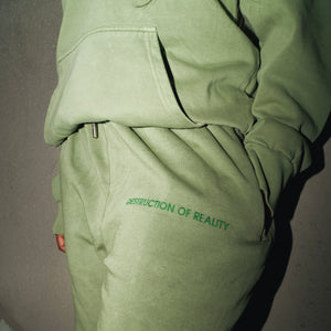 "Destruction Of Reality" Trap Fashion Olive Sweatsuit Set