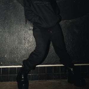 'Destruction Of Reality" Trap Fashion Black Out Sweatpants