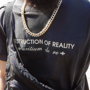 "Destruction Of Reality" City Of Angel Shirt & Short Set In Black